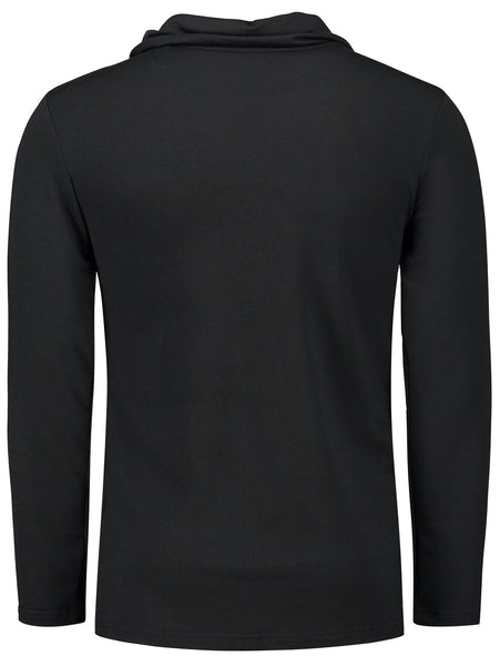 Inclined Zip Heaps Collar T-shirt