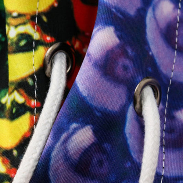 3D Colorful Magnetic Balls Print Pullover Hoodie