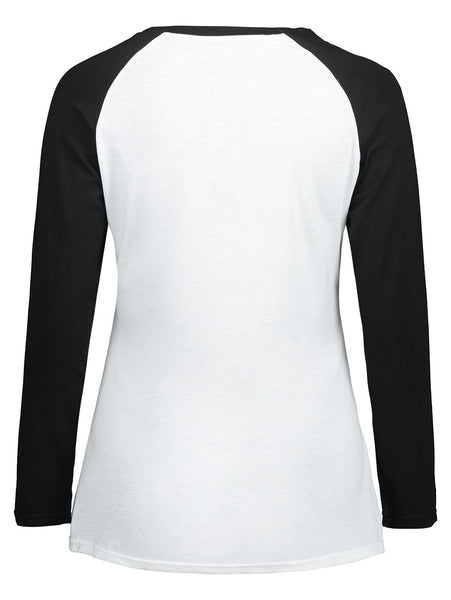 Graphic Print Raglan Sleeve Couple T-shirt