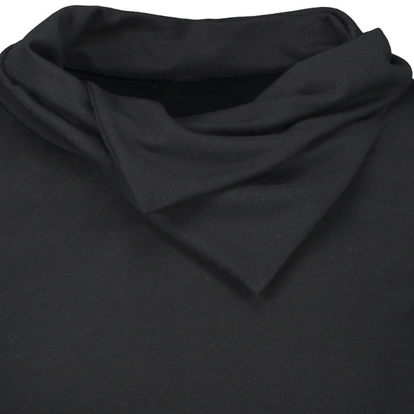 Inclined Zip Heaps Collar T-shirt