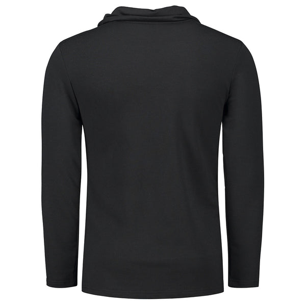 Inclined Zip Heaps Collar T-shirt