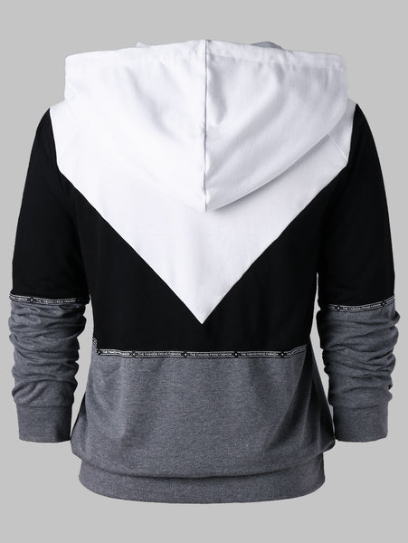 Raglan Sleeve Drawstring Neck Hoodie