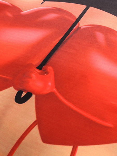 Valentine's Day 3D Hearts Print Pullover Sweatshirt