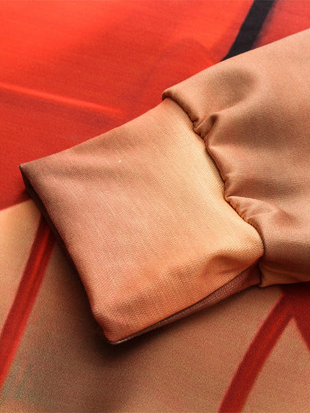 Valentine's Day 3D Hearts Print Pullover Sweatshirt