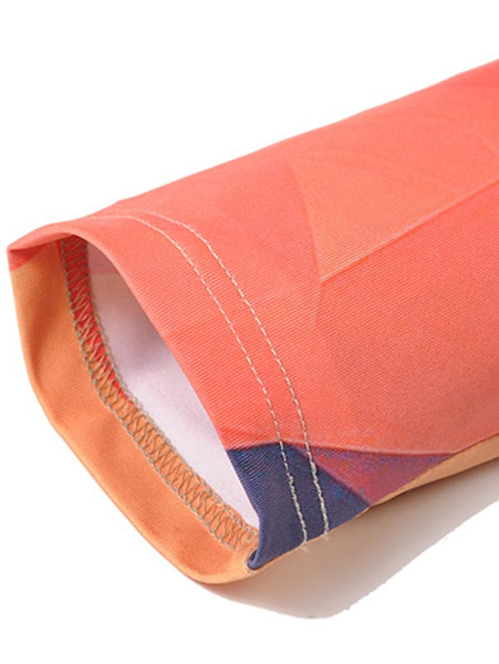 Crew Neck Geometric Tee