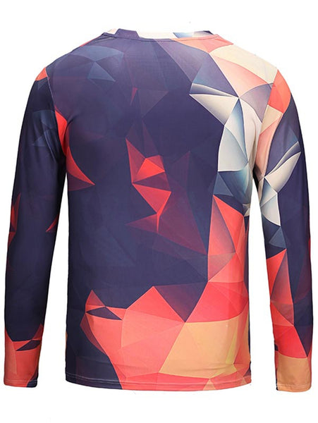 Crew Neck Geometric Tee