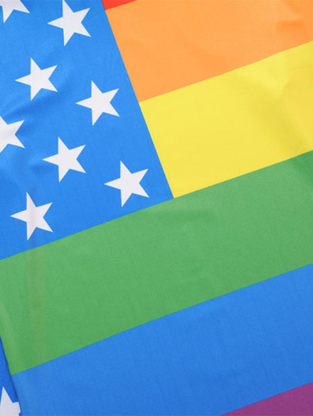 Crew Neck Star Rainbow Tee