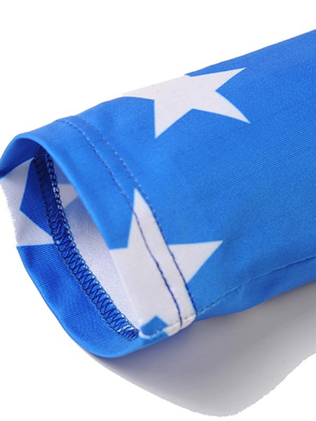 Crew Neck Star Rainbow Tee