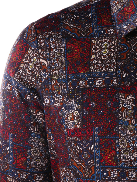 Allover Floral Long Sleeve Shirt