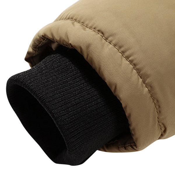 Faux Fur Trim Hooded Puffer Jacket