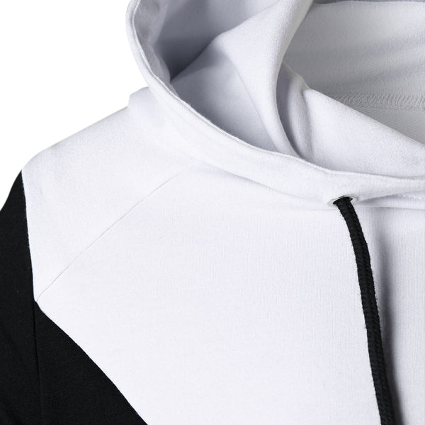 Raglan Sleeve Drawstring Neck Hoodie