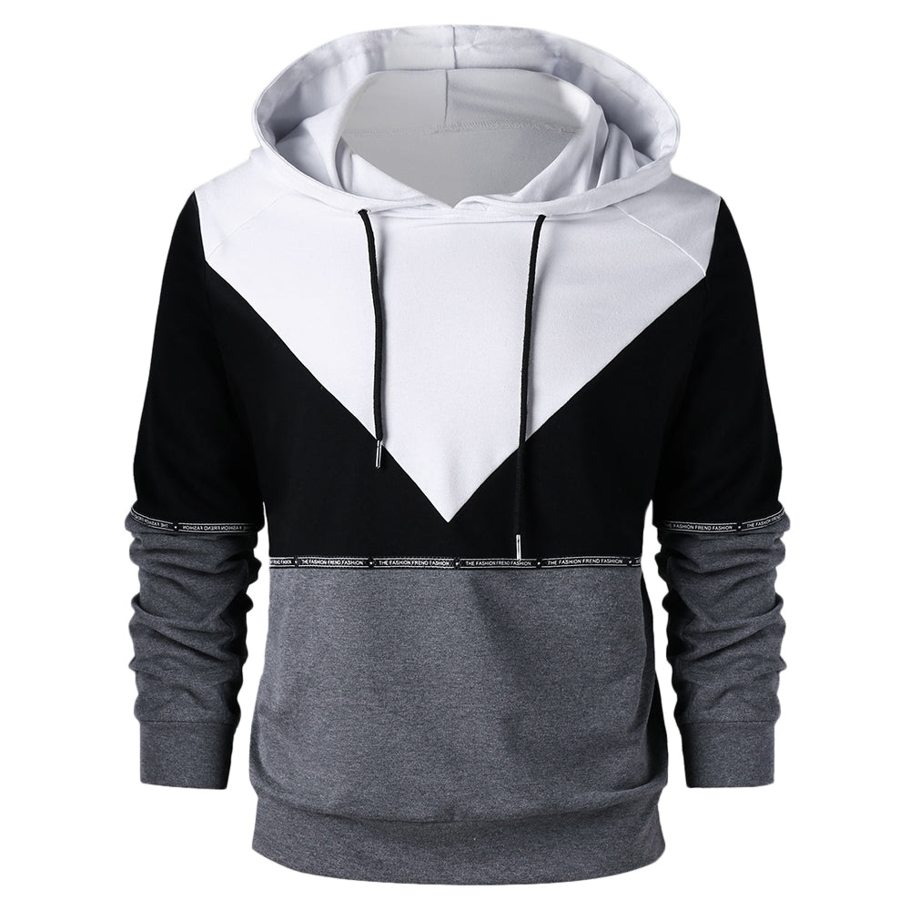 Raglan Sleeve Drawstring Neck Hoodie