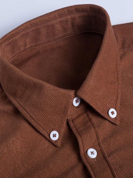Long Sleeve Corduroy Button Down Shirt