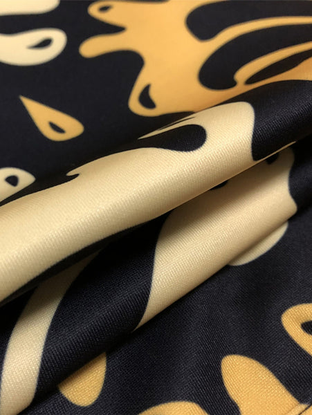 Bananas Splatter Paint Print Pullover Hoodie