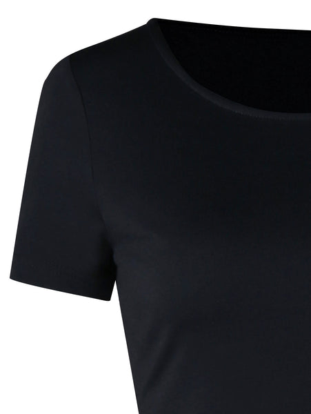 Short Sleeve Cartoon Figure Flared Dress