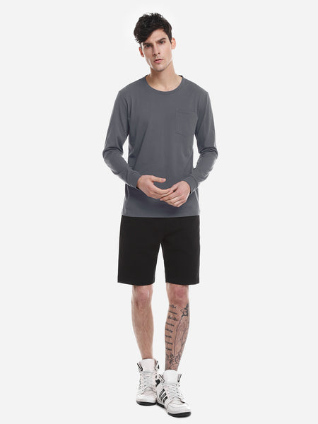 ZAN.STYLE Crew Neck Long Sleeve T Shirt