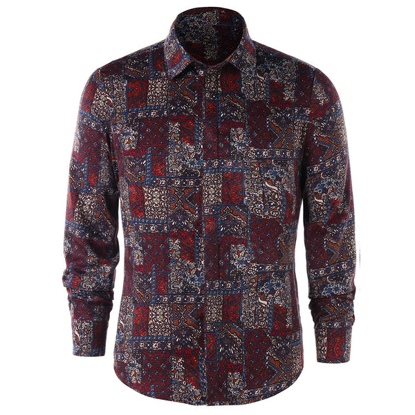 Allover Floral Long Sleeve Shirt