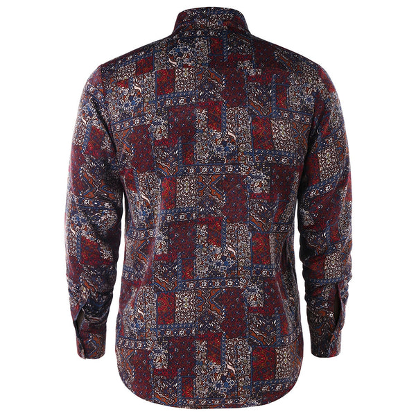 Allover Floral Long Sleeve Shirt