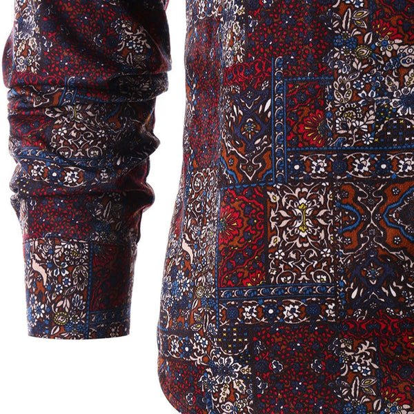 Allover Floral Long Sleeve Shirt