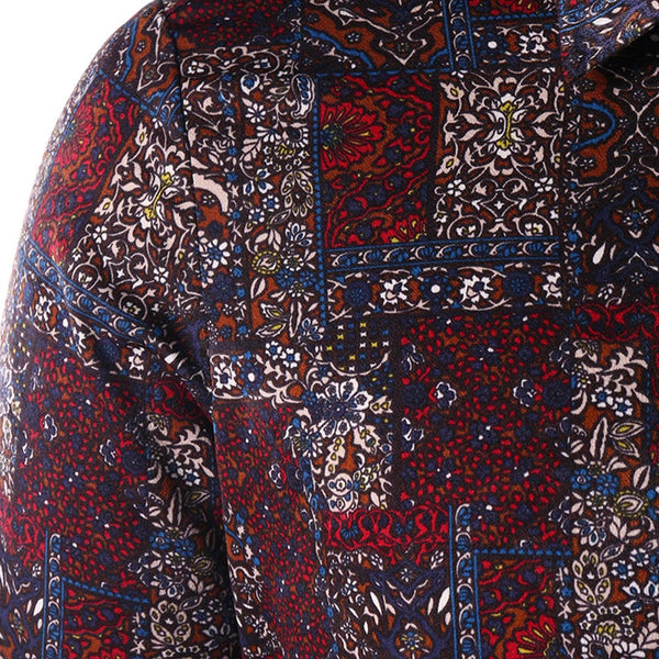 Allover Floral Long Sleeve Shirt