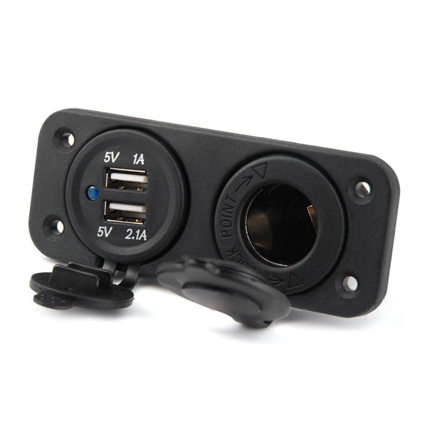 12V Car Cigarette Lighter Socket USB Charger Adapter Car
