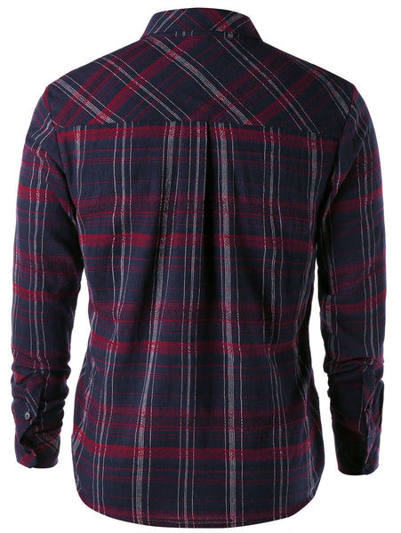 Plaid Chest Pocket Shirt