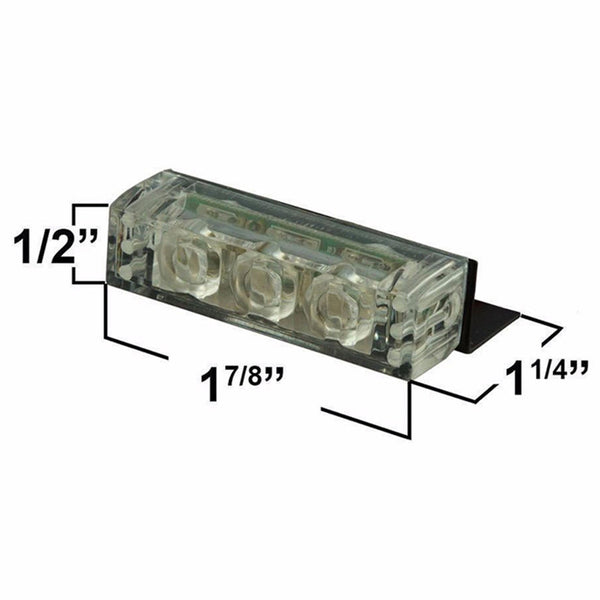 Amber LED strobe light