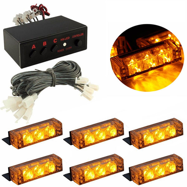 Amber LED strobe light