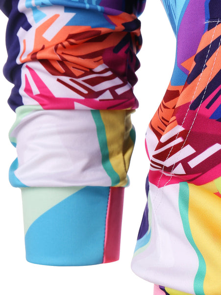 Drawstring 3D Girl Print Hoodie