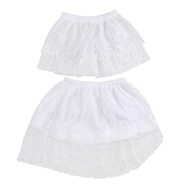 Kids Baby Girls Outfits Clothes Lace T-shirt Tops and Tutu Dress Skirt
