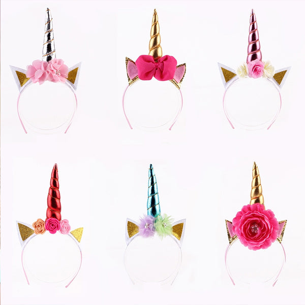 Magical Unicorn Horn Head Party Hair Headband Fancy Dress Cosplay Decor UK EW