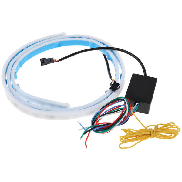 4 Color Flow Type LED Strip Tailgate Turning Signal Lights Bar Trunk Strips Lamp