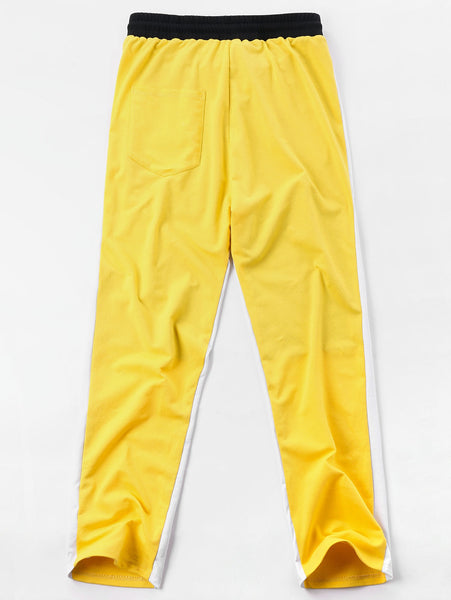 Drawstring Color Block Pants