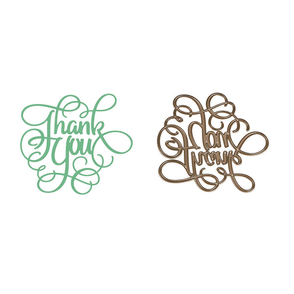 Thank You Stencil Letters DIY Carbon Steel Cutting Dies