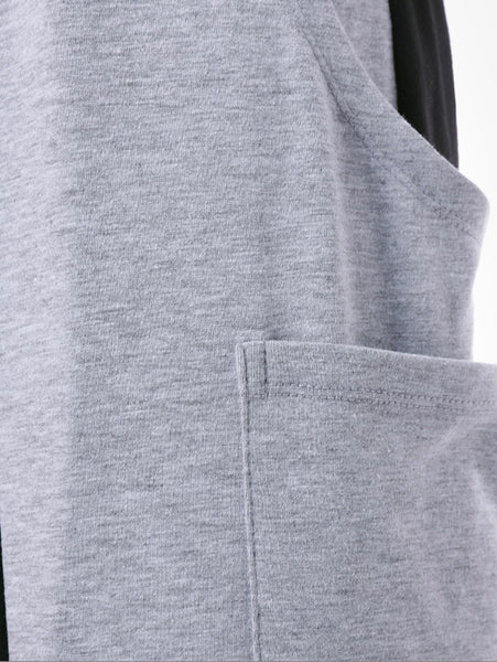 Pocket Design Narrow Feet Panel Pants