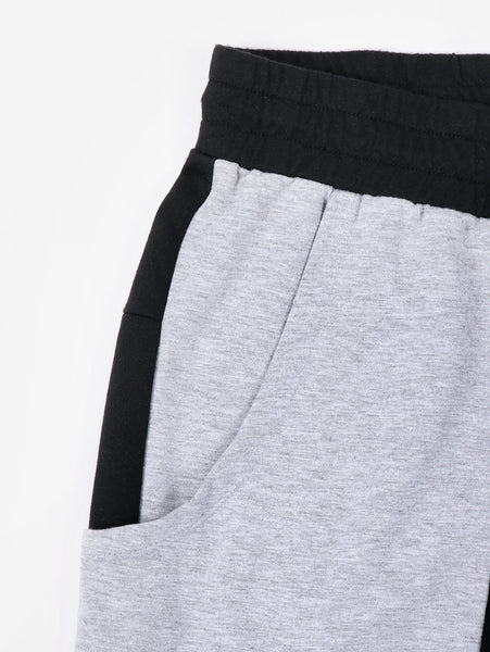 Pocket Design Narrow Feet Panel Pants