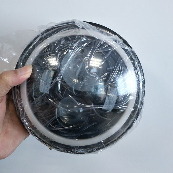 7inch Round  Beam Headlights Halo Angle Eyes For Jeep 97-15 Wrangler JK/TJ/LJ