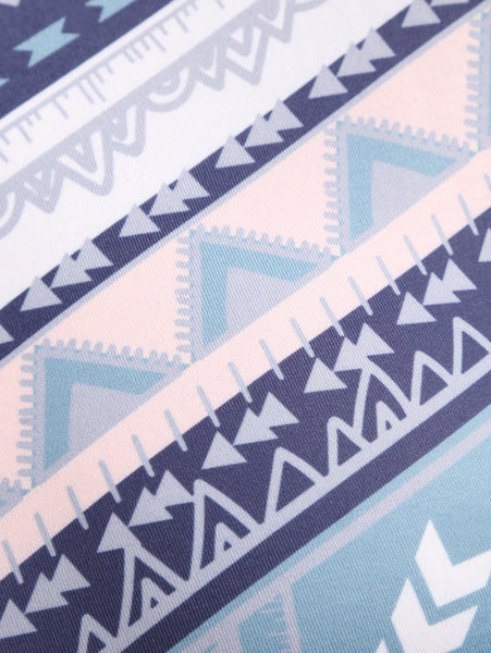 Long Sleeve Geometric Print T-shirt