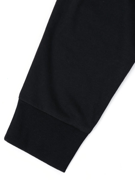 Zip Embellished Color Blocking Hoodie