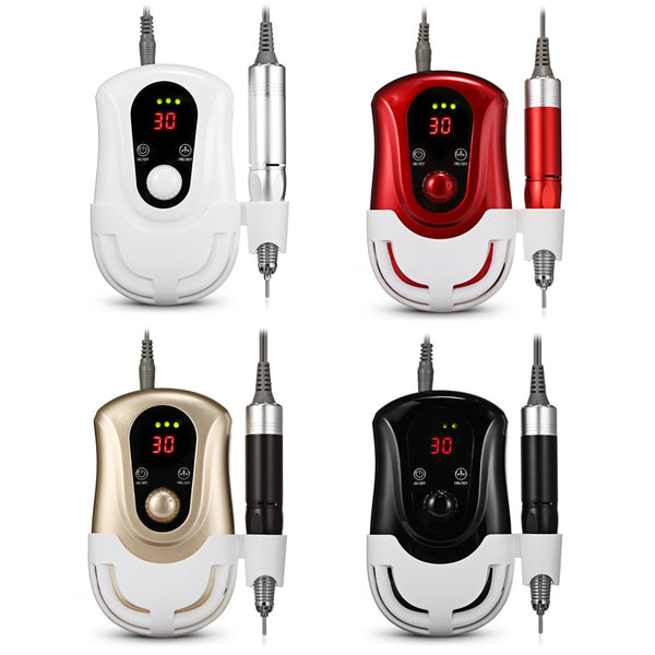 30000RPM Nail Manicure Pedicure Tools Files Electric Polisher Grinding Glazing Machine