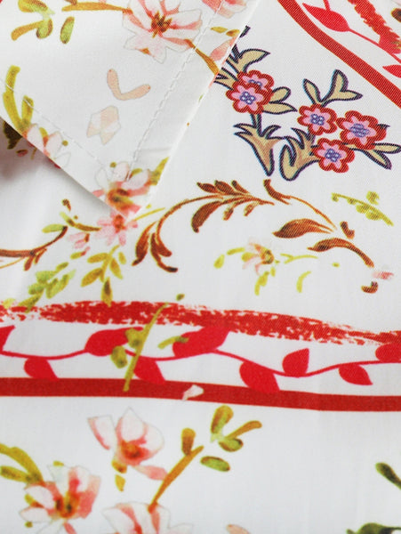 Floral Digital Print Long Sleeve Shirt