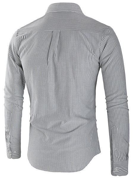 Slim Fit Button Down Stripe Shirt