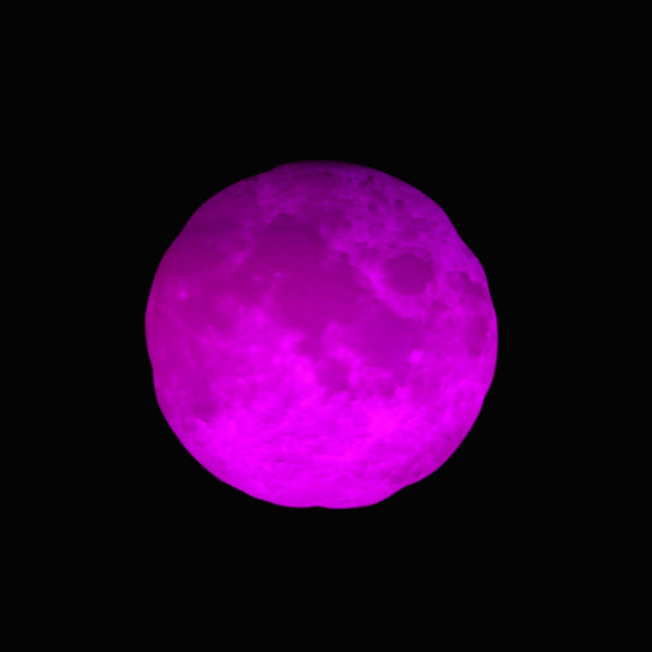 RGB 3D Moon Night Light Key Chain Accessories for Handbag
