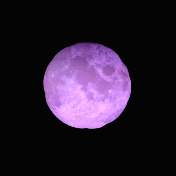 RGB 3D Moon Night Light Key Chain Accessories for Handbag