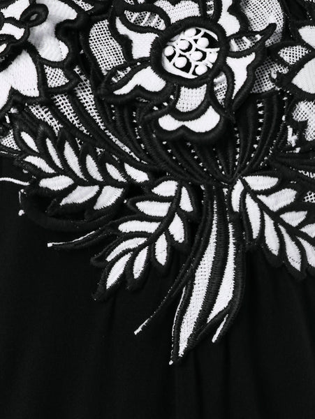 Slim Fit Applique Cut Out T-shirt