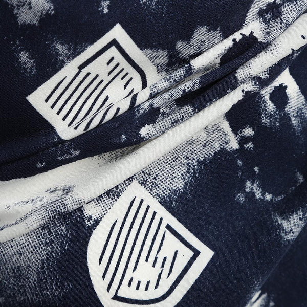 Splash-ink Shield Print Long Sleeve Shirt