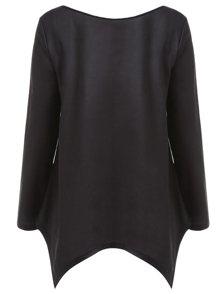 Long Sleeve Skeleton Print T-shirt