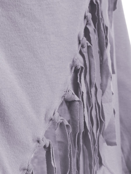 Tassel Asymmetric Long Sleeve Top