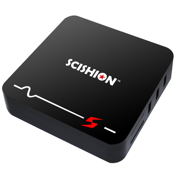 SCISHION Model S Remote TV Box RK3229 Android 8.1 2GB RAM + 16GB ROM 2.4G WiFi 100Mbps Support 4K H.265