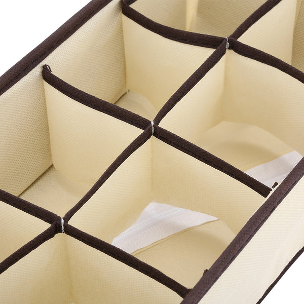 4pcs Collapsible Storage Boxes Bra Underwear Closet Organizer Divider Drawer